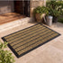 Marlow Front Door Mat 45x75cm Heavy Duty Non Slip Grass Scrape Patio Brown-2109799593204715527