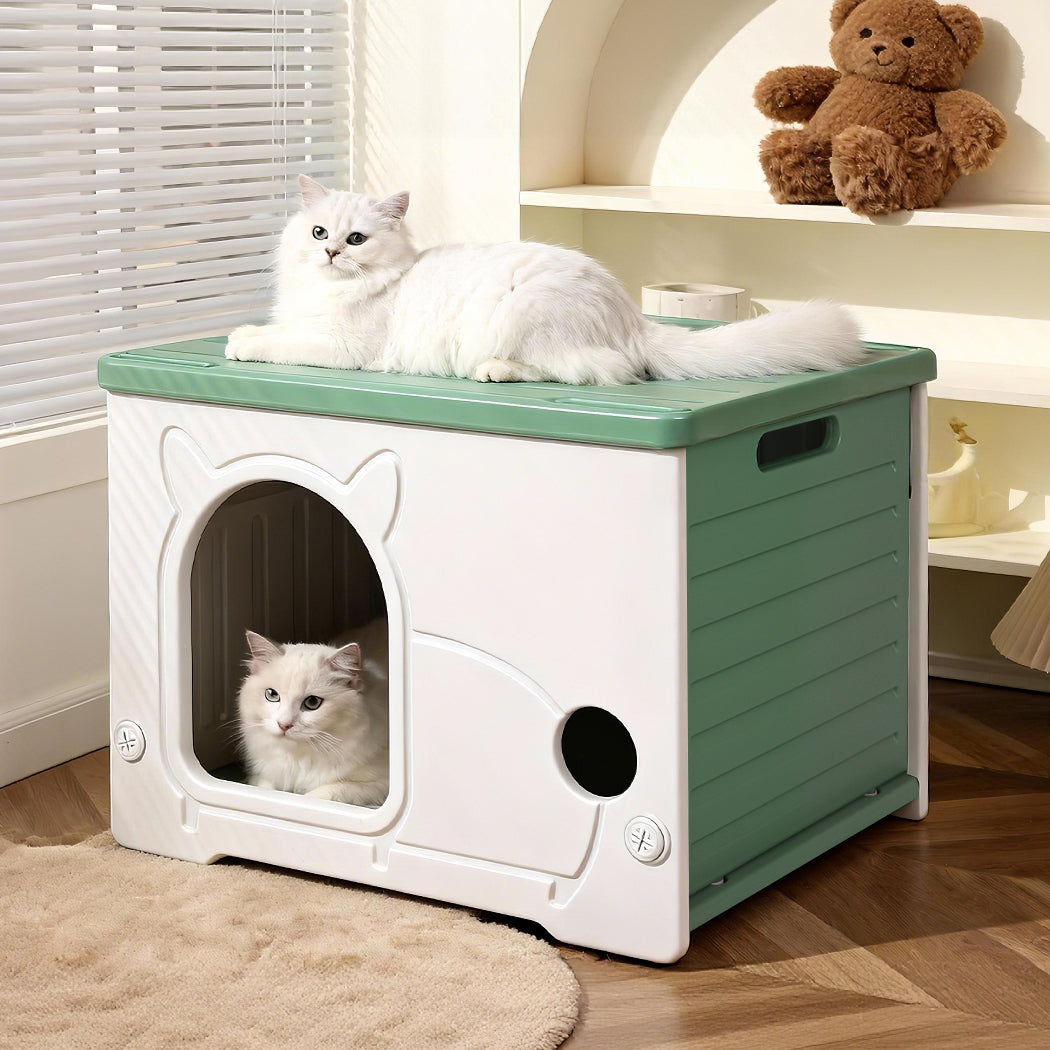 Pawz Outdoor Indoor Dogs Kennel Plastic Puppy Pet House-2050056793257807878