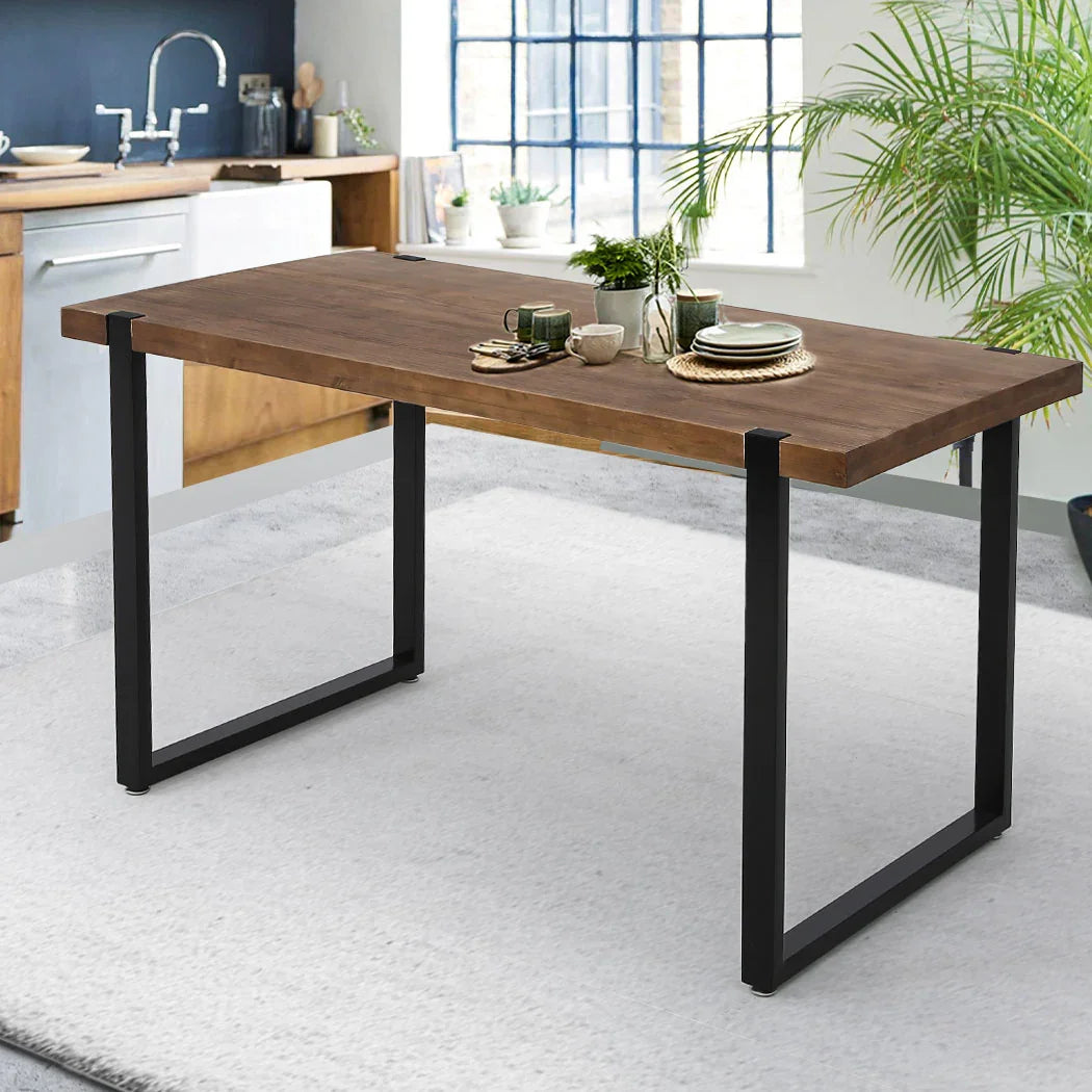 Levede Dining Table Industrial Wooden-2018816929279643654