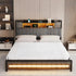 Levede King Bed Frame with Storage Headboard RGB LED-2050056749263753222