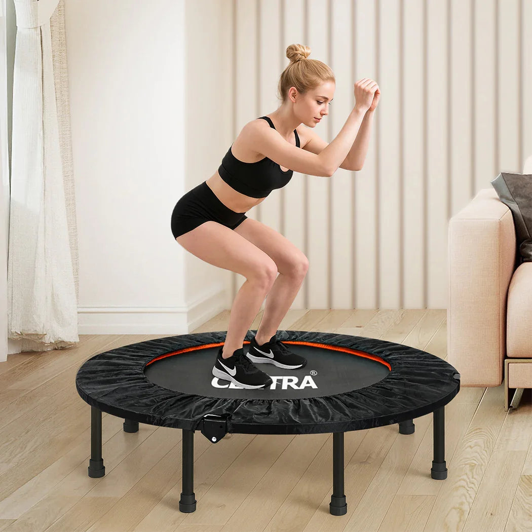 Centra 48 Inch Mini Trampoline Round Exercise Rebounder-2050056753873293318