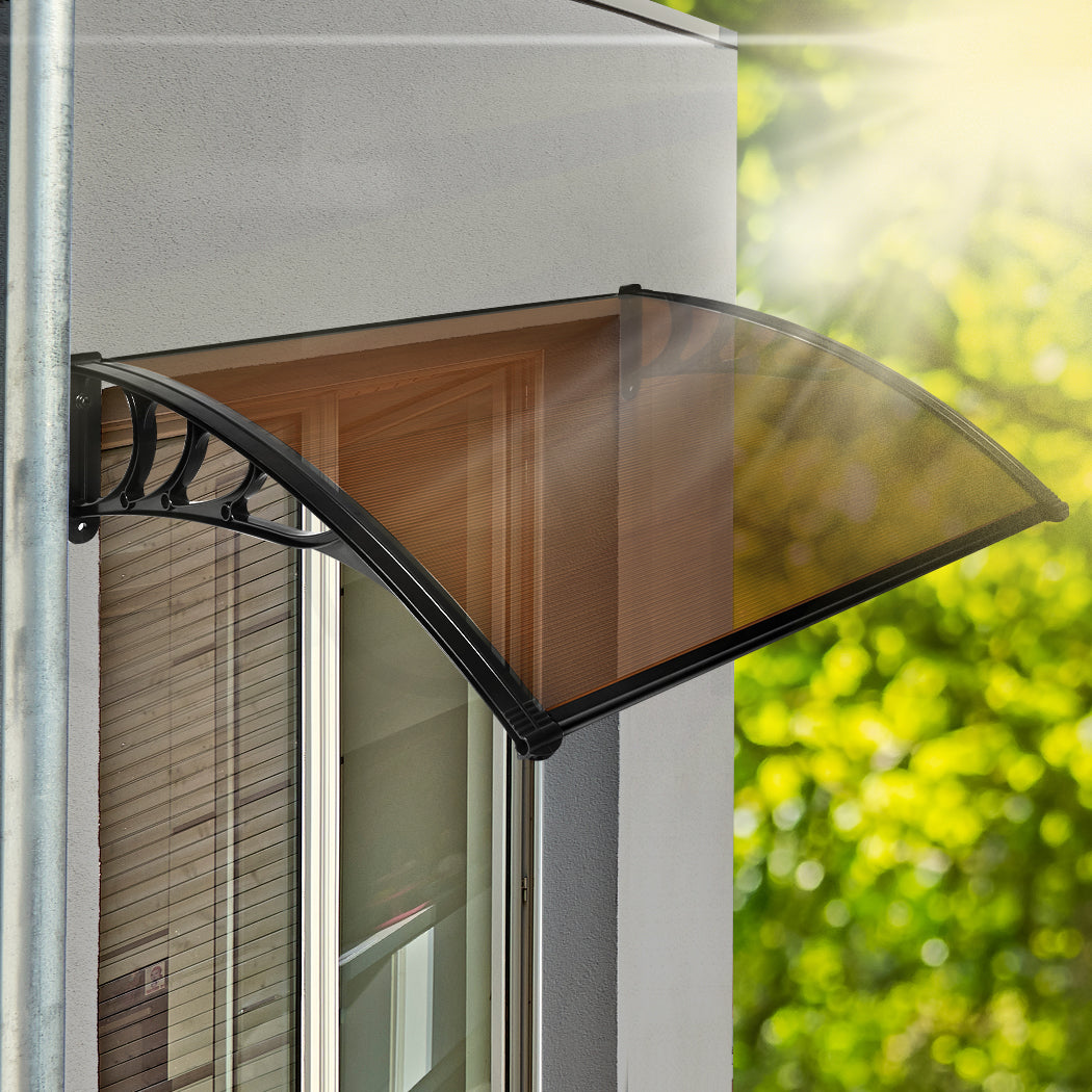 Mountview Window Door Awning Outdoor 1M X 1.2M Brown 1x1.2M-2006733103682424838
