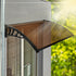 Mountview Window Door Awning Outdoor 1M X 1.2M Brown 1x1.2M-2006733103682424838
