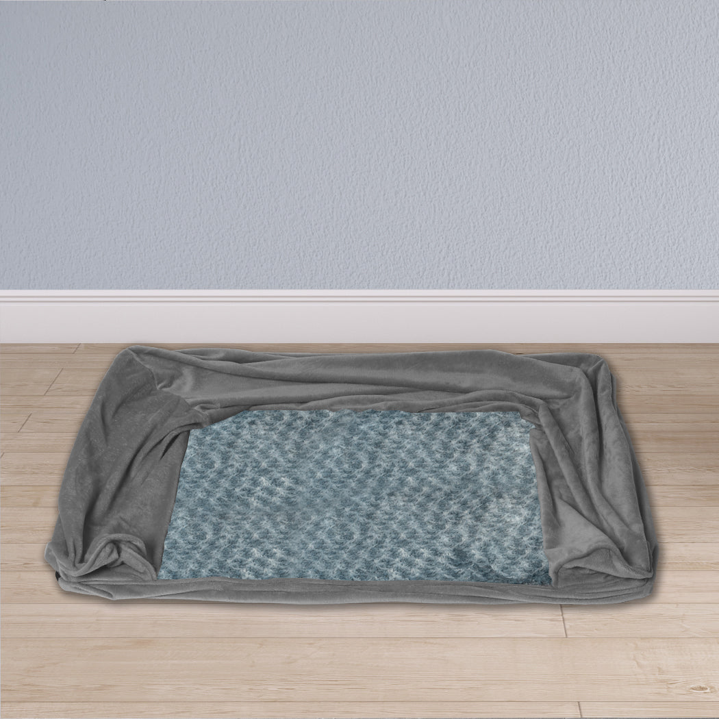 PaWz Pet Bed Sofa Dog Bedding Soft Warm XL Cover Grey Cover X-Large-1864184497583558662