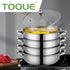 TOQUE Stainless Steel Steamer Meat Vegetable-2025742037680263174