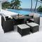 Levede 9PCS Outdoor Table Chair Set-2006733112737927174