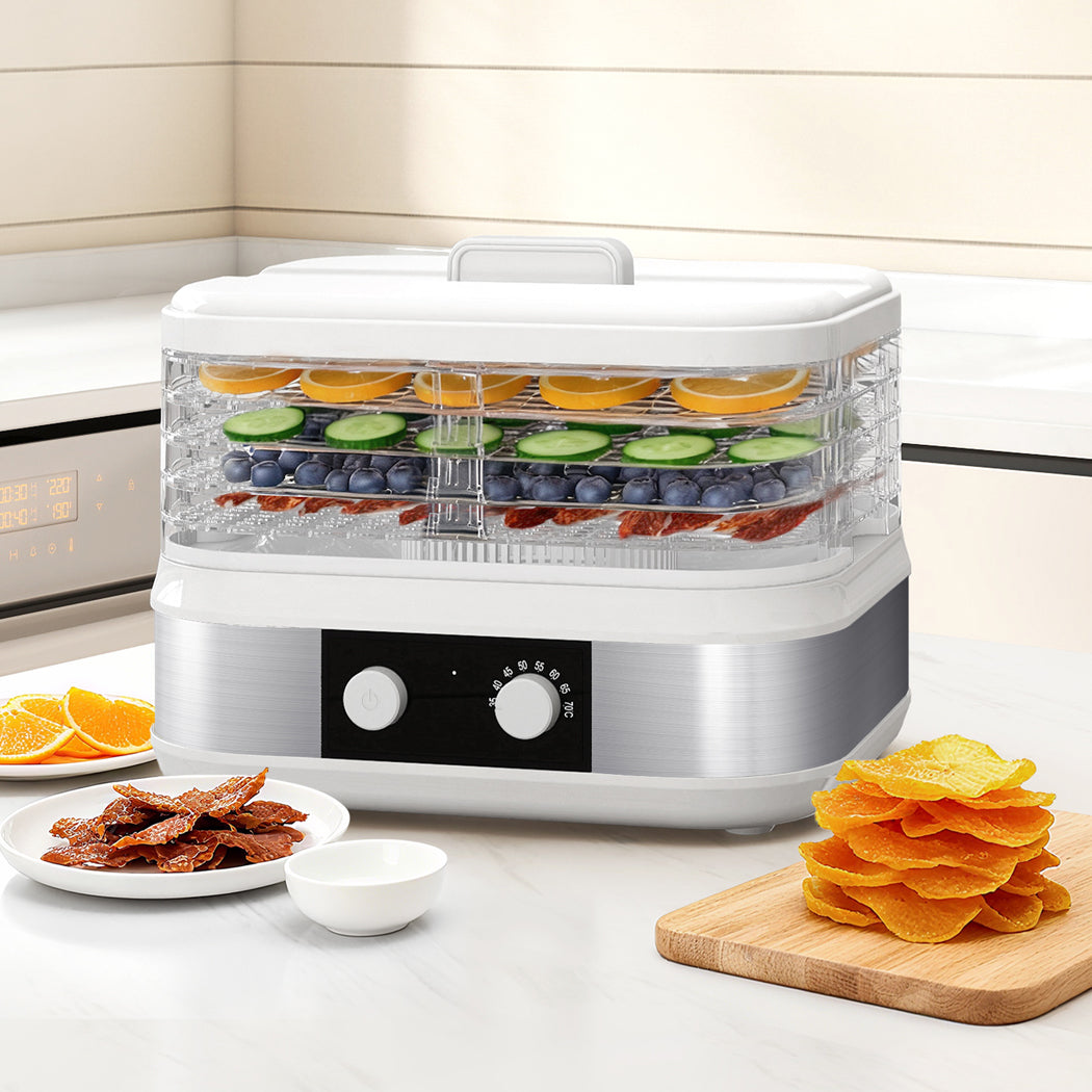 Spector 5 Trays Stainless Steel Food Dehydrator Dryer-2050056904838877190
