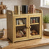 Toque Bread Bin 2 Tier Bamboo Bread Box Kitchen Counter Storage Container 20L-2072893581785436166