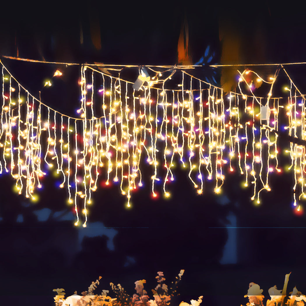 Curtain Fairy String Lights Wedding Multi Colour 500 LED-2029387301993451526