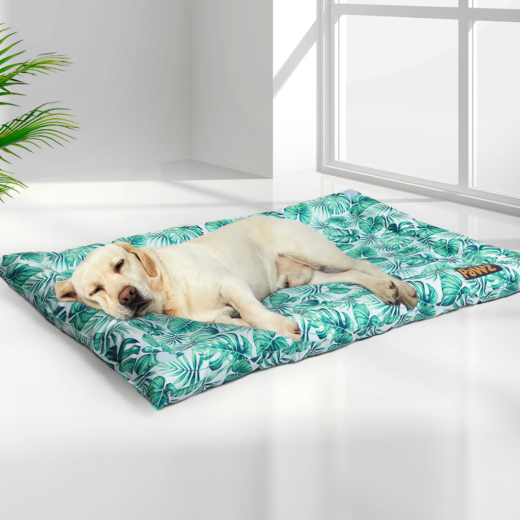 PaWz Pet Cool Gel Mat Cat Bed Dog Bolster M Medium-1973193649453928454