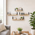 Levede Floating Wall Shelves 4Pcs Rustic Wood Storage Display Rack Bookshelf-2061251867823968262
