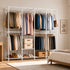 Levede Heavy Duty Clothes Rack Organizer 500kg Carbon Steel Bedroom White-2109799589643751431