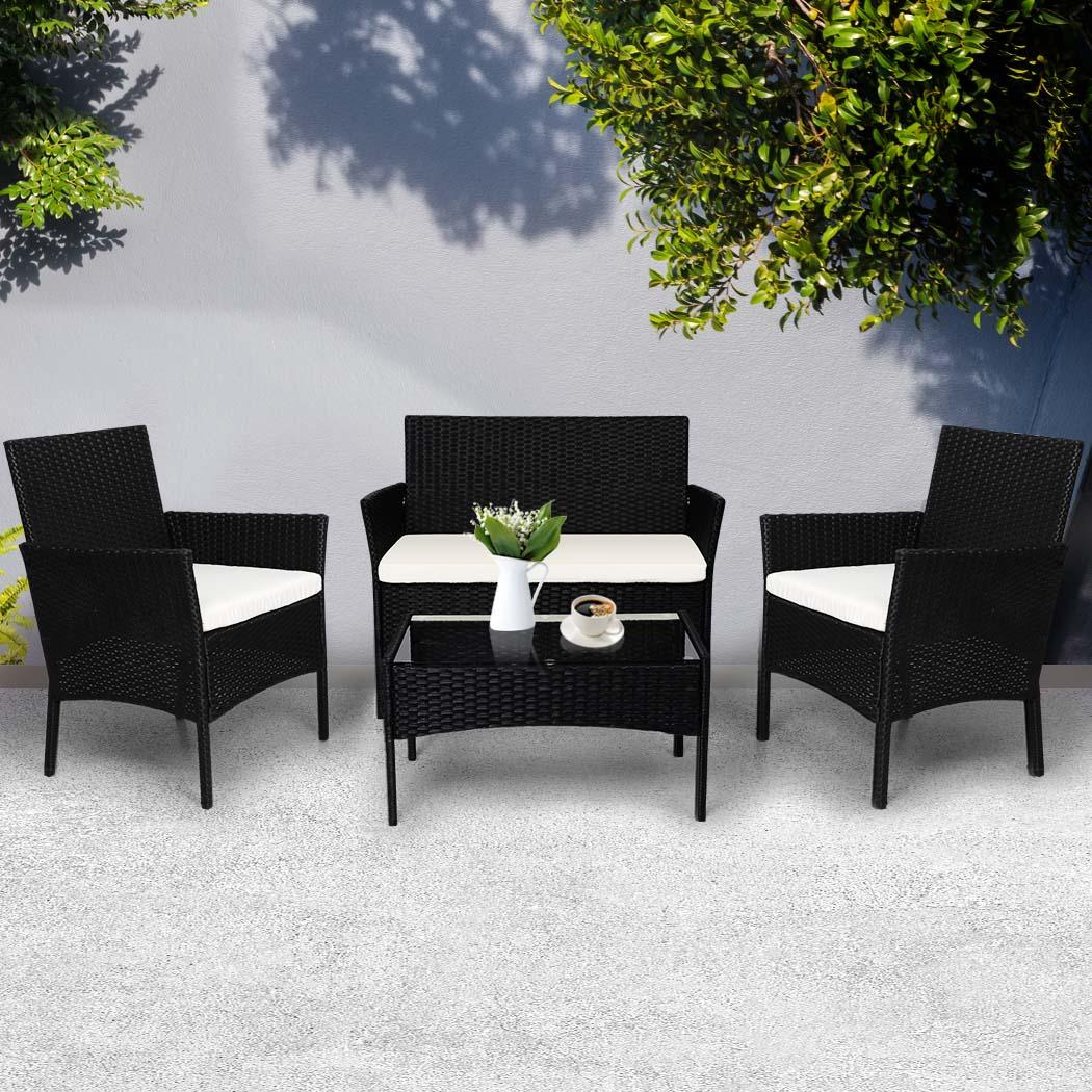 Levede 4PCS Outdoor Furniture Setting-2018816937542422534