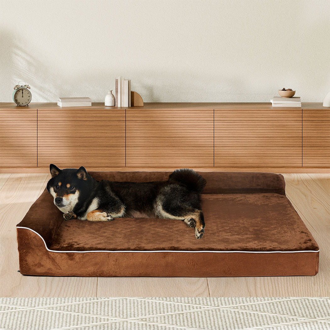 Pawz Orthopedic Dog Bed L Coffee-1894516774913839110