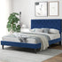 Levede Bed Frame Queen Size Mattress Blue-2006733224277053446