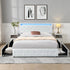 Levede Double Bed Frame RGB LED PU 4 Drawer USB-2006732834257113094