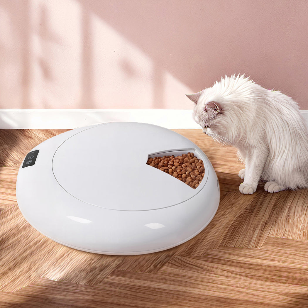 Pawz 6 Meals Automatic Timer Pet Smart Chilled Feeder-2050056798303555590