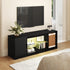 Levede TV Stand Storage with LED 140cm Black-2050056754112368646