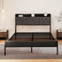 Levede Queen Bed Frame Steel Base with Headboard Grey-2006732773129326598