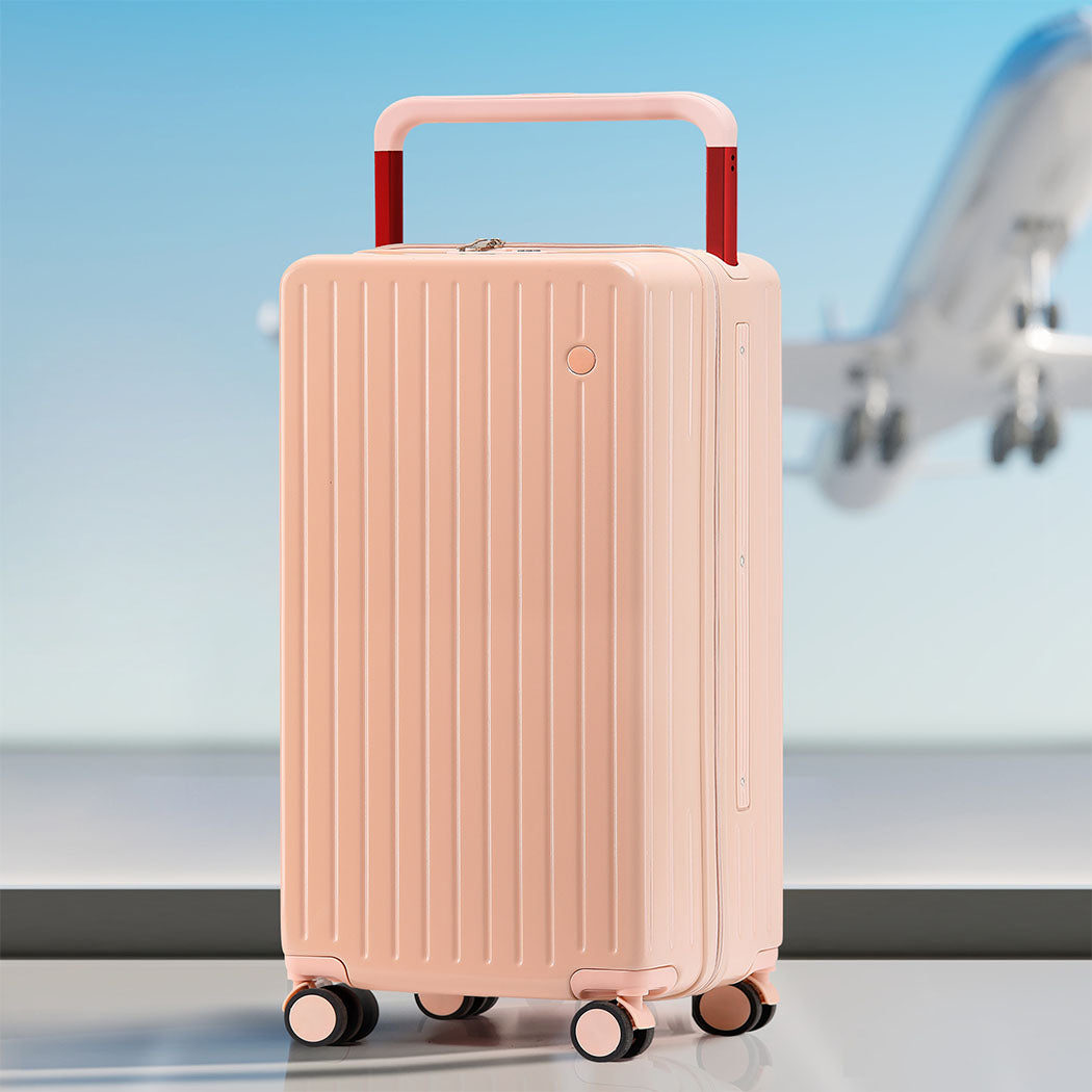 Slimbridge 26" Luggage Wide Handle Hard Case Pink-1894516770899890182