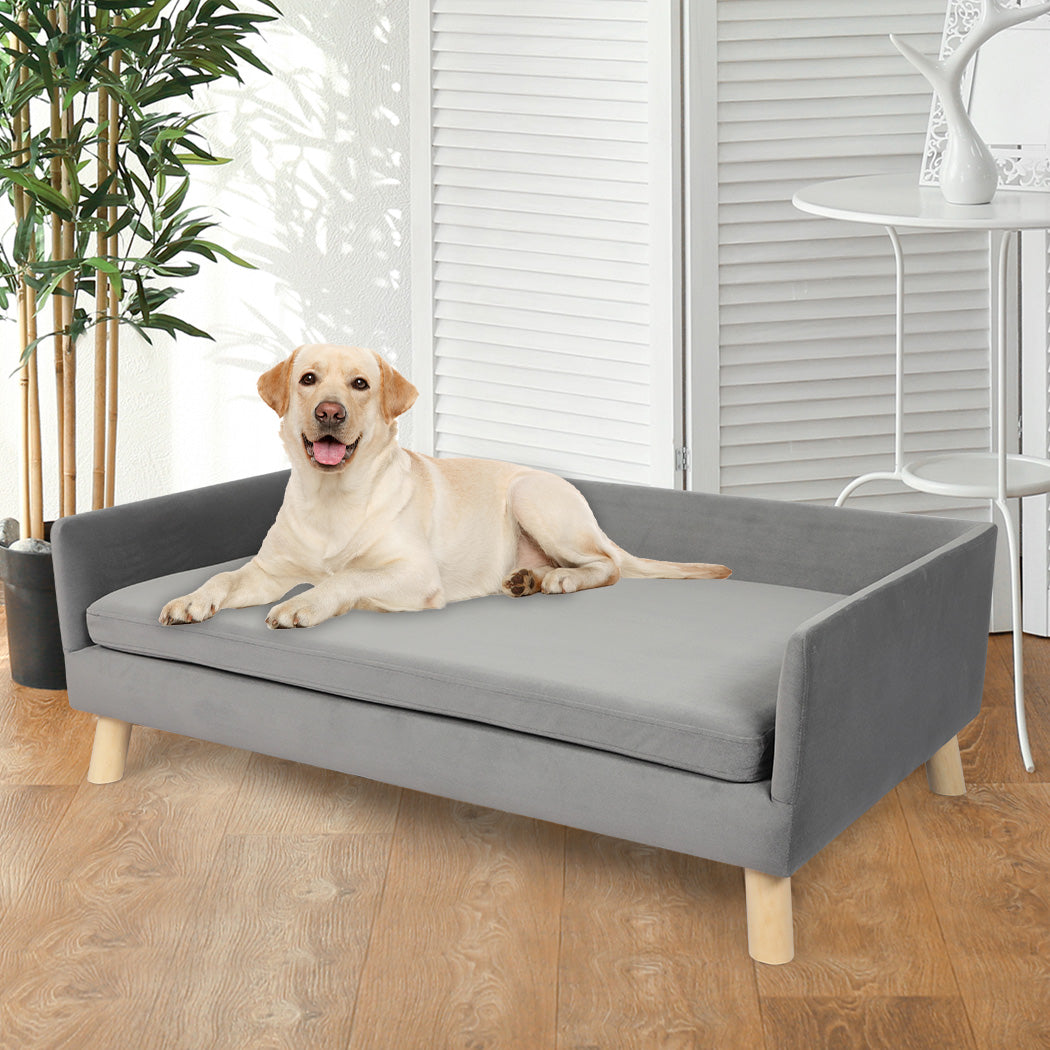 PaWz Pet Sofa Bed Dog Warm Soft Lounge Grey-1864184535252602886
