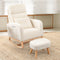Levede Rocking Chair Ottoman Footrest With Side Pocket-1942353697505939463