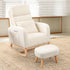 Levede Rocking Chair Ottoman Footrest With Side Pocket-1942353697505939463