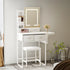 Levede Dressing Table LED Makeup Mirror Stool Set Vanity Desk Fold-up Panel-2050056768968593414