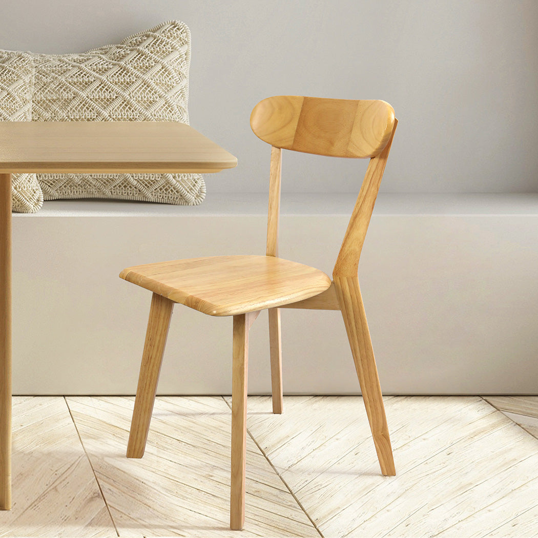Levede 2x Dining Chairs Wooden Kitchen Chair-1864183291402391558