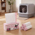 Pawz Cat Litter Bags 30 Pcs 94 x 45cm Drawstring 10kg HDPE White Pink-2100034991026212870