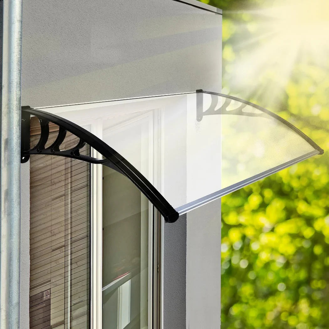 Mountview Window Door Awning Outdoor 1M X 1.5M Transparent 1x1.5M-2018816889400201222