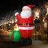 Santaco Christmas Inflatable Outdoor Santa Claus Elk 2.2M Xmas Decoration Light-1950769999102742534