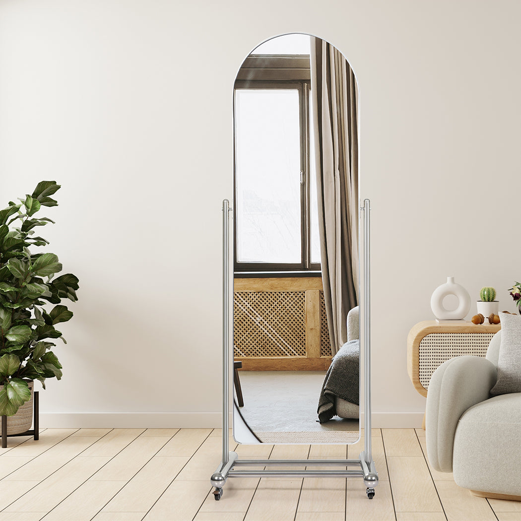 Yezi 165CM Movable Arch Full Length Mirror-2065254435407400966