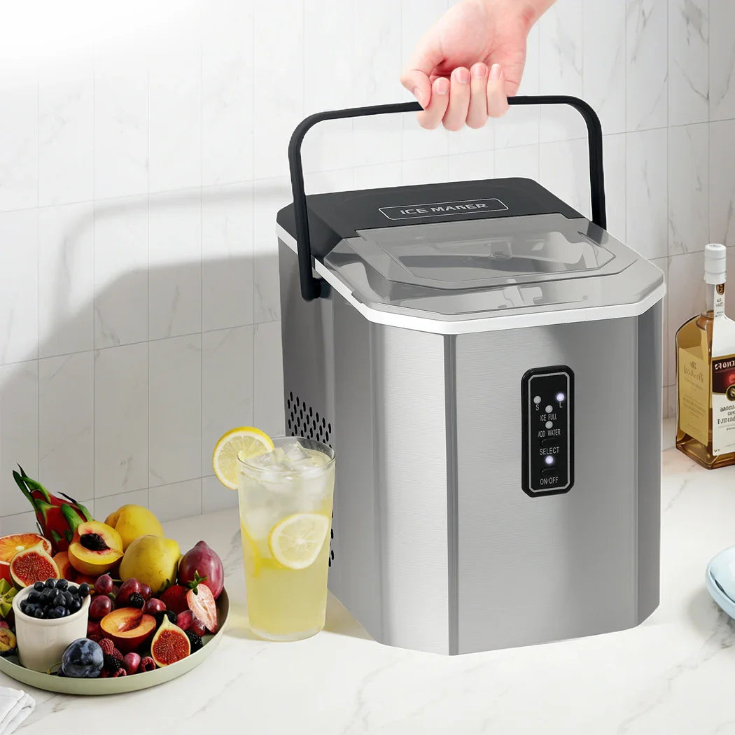 Spector Portable Ice Maker Machine Ice Cube Tray 12kg Bar Countertop Self Clean-2050056762438062086