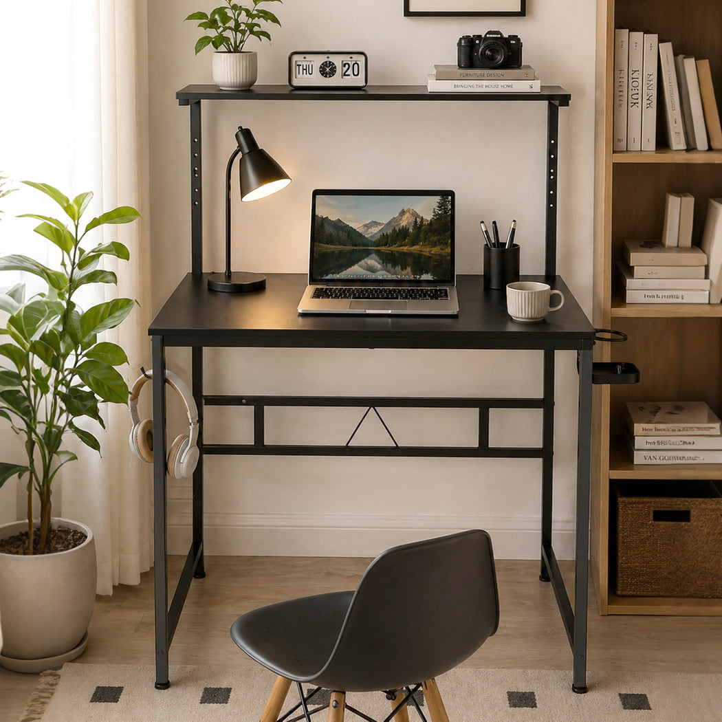 Levede Gaming Table Spacious Wear Resistan Stable Computer Desk Earphone Hook-2061251859888345094