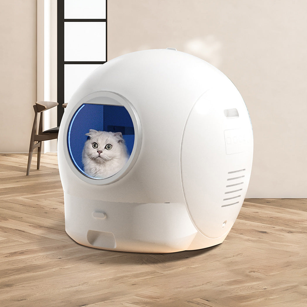 Pawz Self Cleaning Cat Litter Box Large Enclosed Toilet-1919278360635248646