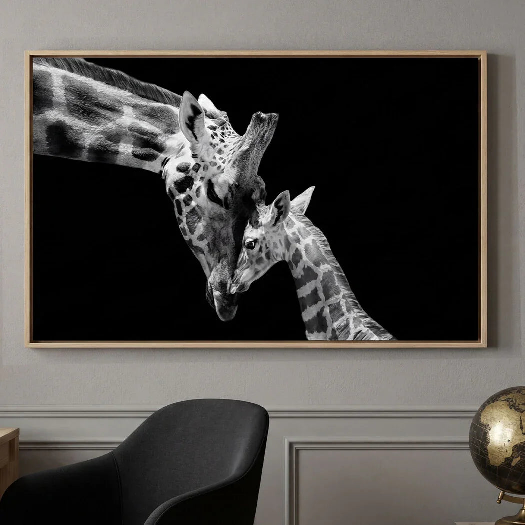 Yezi  Animal Wall Art Canvas Modern Abstract 80×120cm Framed Artwork Home Decor-2050059007607050246