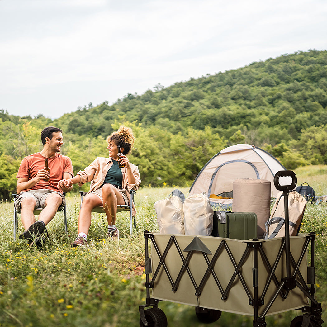 Lambu Folding Wagon Cart Khaki