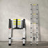 Traderight Multipurpose Ladder Telescopic 2.6M Silver 2.6 Meter-2006733178592694278