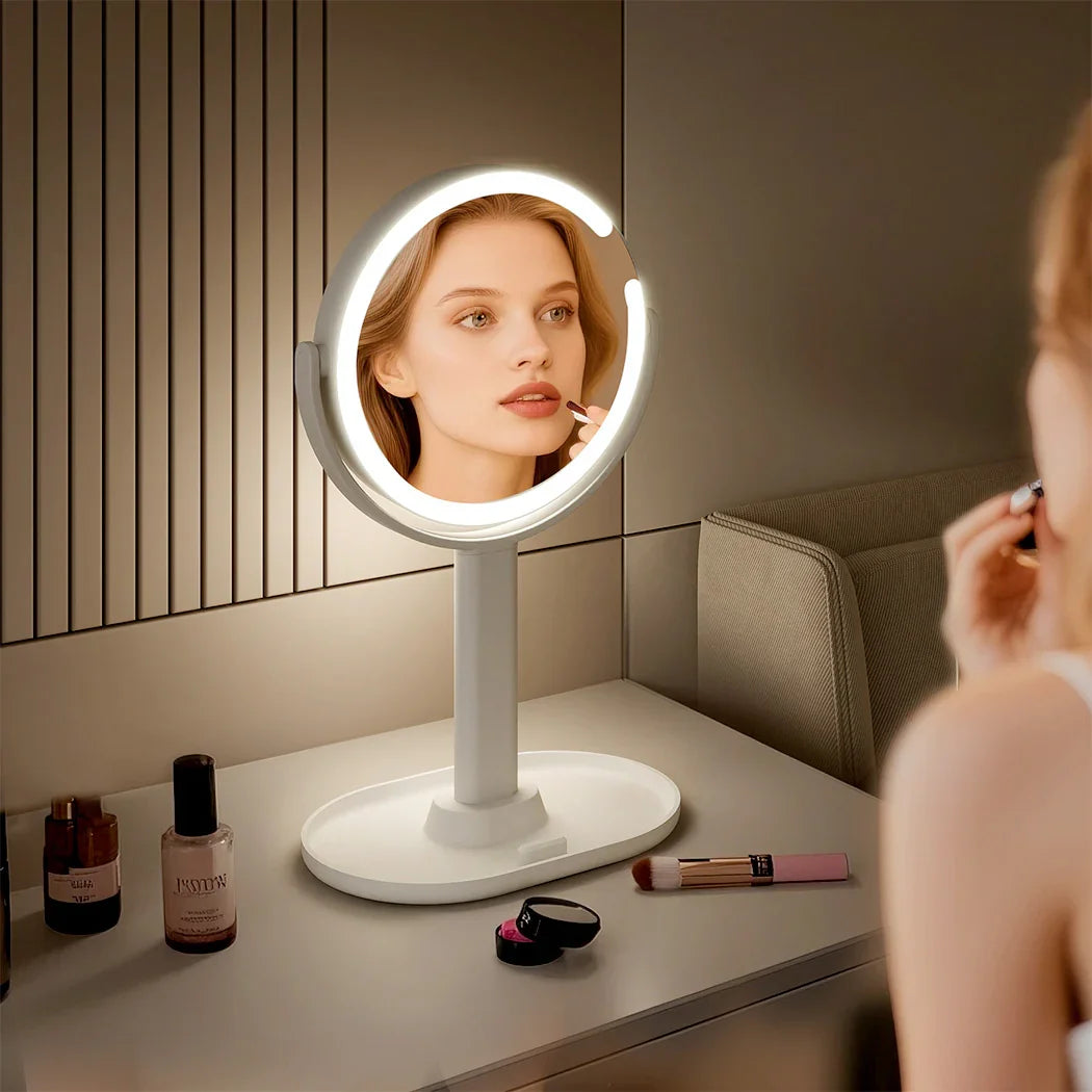 Yezi 10x Magnifying Makeup Mirror with LED Light-2006733389893341190