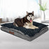 Dog Calming Bed Warm Soft Plush Comfy M Grey Medium-2006732961898172422