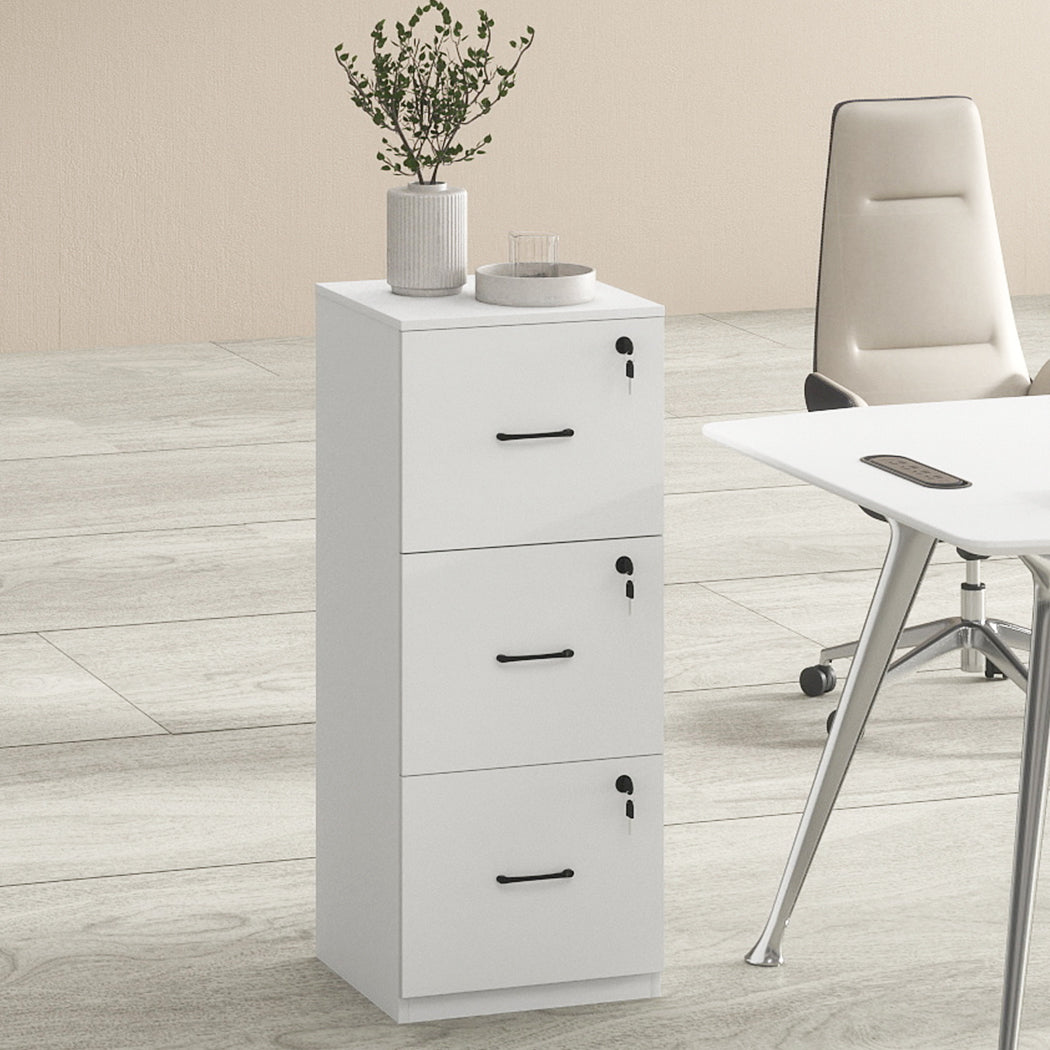 Levede File Cabinet 3 Drawers Filing Storage Cabinet-2050056915383357446