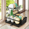 Toque Dish Drying Rack Plate Drainer Cup Holder-1938089881515462662