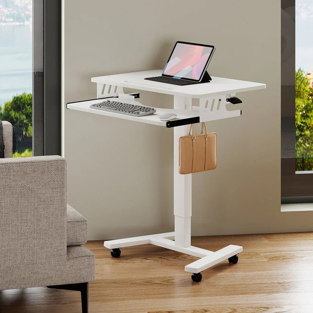 Levede Mobile Standing Desk Adjustable Height Table-2050056913487532038
