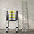 Traderight Multipurpose Ladder Telescopic 3.8M Silver 3.8 Meter-2006733179595132934