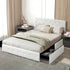 Levede Queen Bed Frame Tufted 4 Drawer-2006733226000912390
