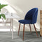 Levede 2x Dining Chairs Seat French Navy-2006733259186245638