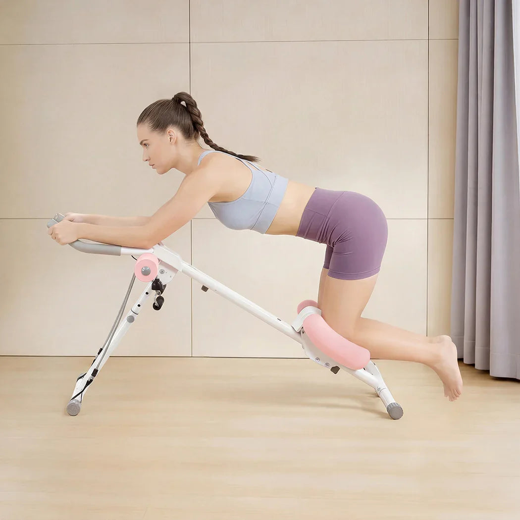 Centra Ab Machine Abdominal Exerciser Knee Protection Foldable Home Gym Cruncher-2050056789289996294