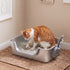 Pawz Stainless Steel Cat Litter Box Low Entry Tray Non-Stick Easy to Clean-2072893573862395910