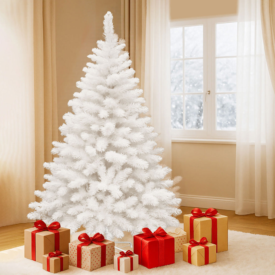 Santaco 1.8M 670 Tips White Christmas Tree-1950770005264175110